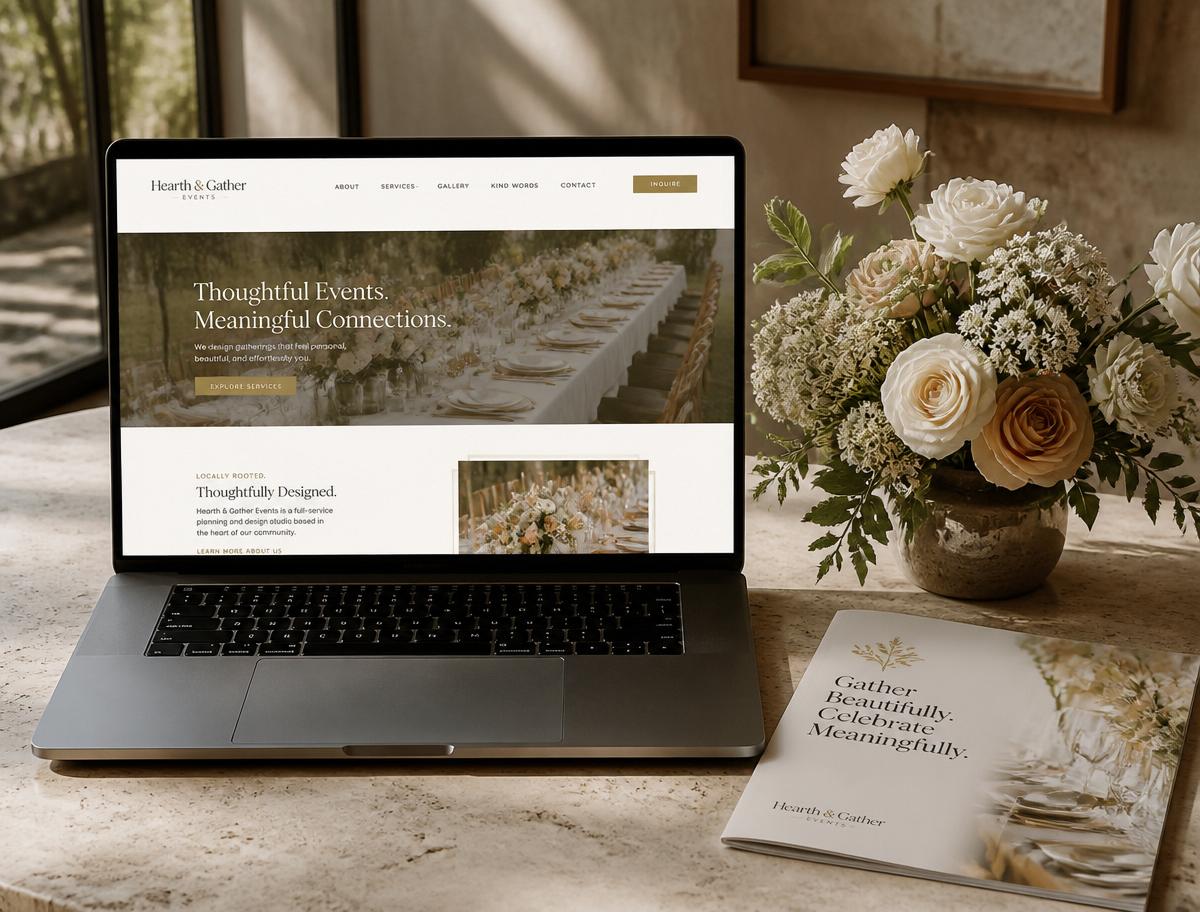 Local Event Business — website mockup
